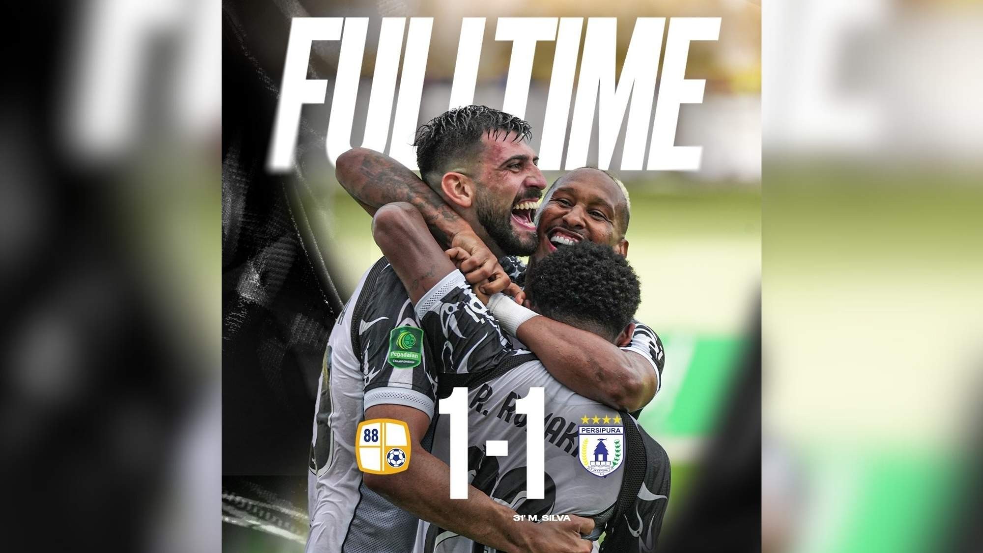 Persipura Jayapura Curi Satu Poin di Kandang Barito Putera