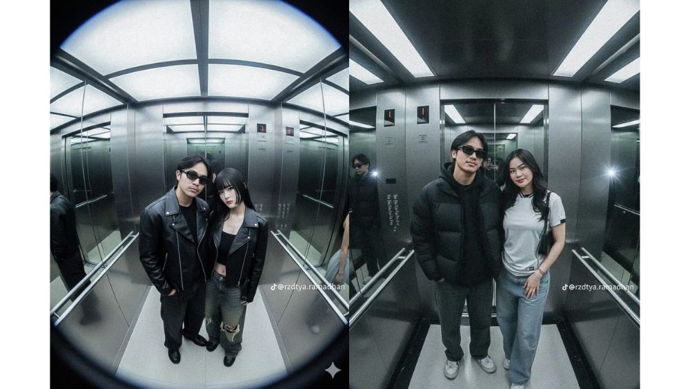 Cara Bikin Foto Pasangan Couple Estetik di Lift dengan Prompt Gemini AI
