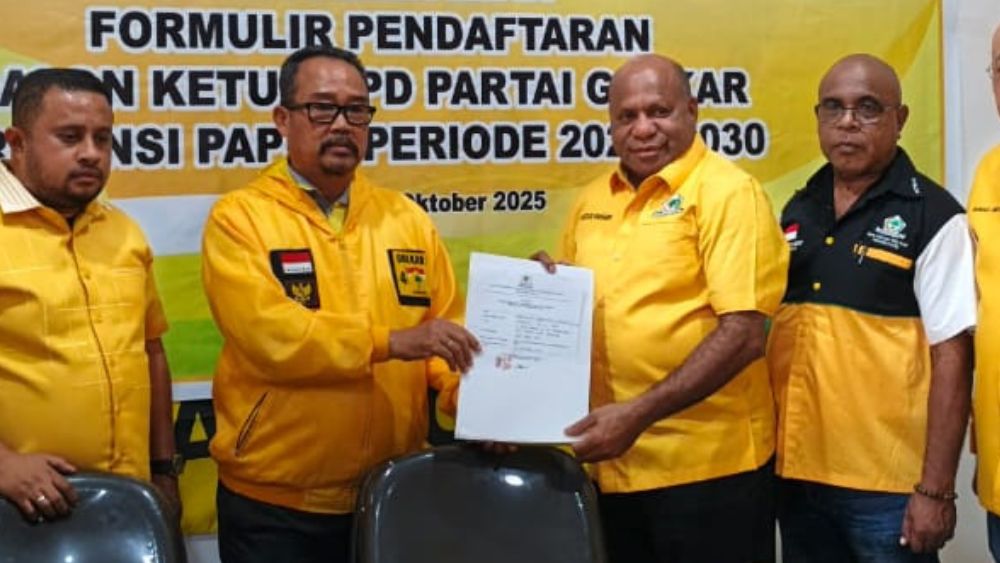 Gubernur Papua Mathius Fakhiri Calon Tunggal Ketua DPD Partai Golkar Papua