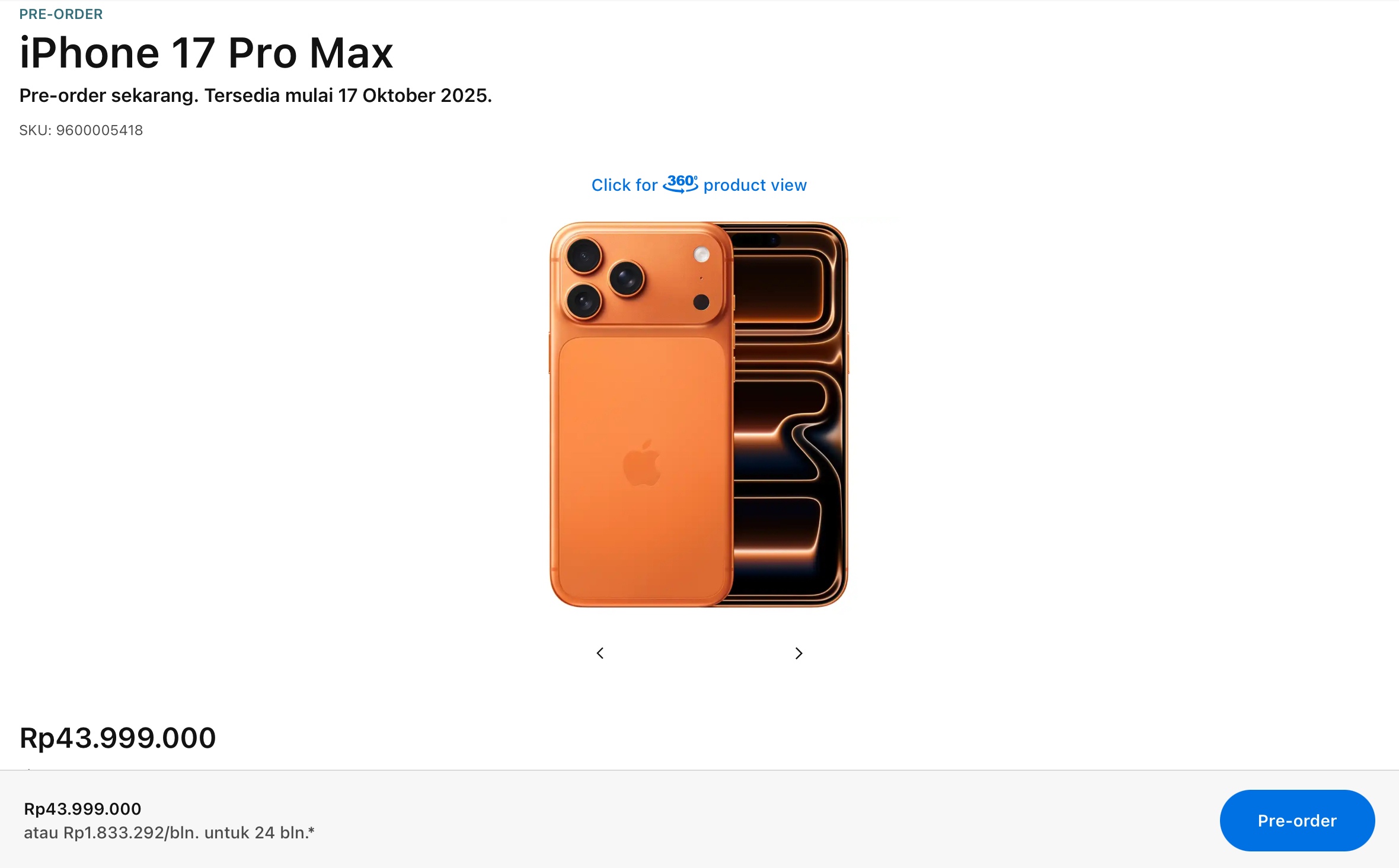 iPhone 17 Pro dan iPhone 17 Pro Max Resmi Bisa Dipesan di Indonesia, Ini Daftar Harganya di iBox
