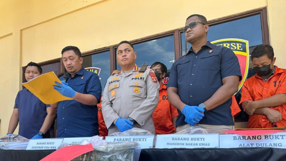 Polda Papua Bongkar Tambang Emas Ilegal di Keerom, 4 WNA China Jadi Tersangka