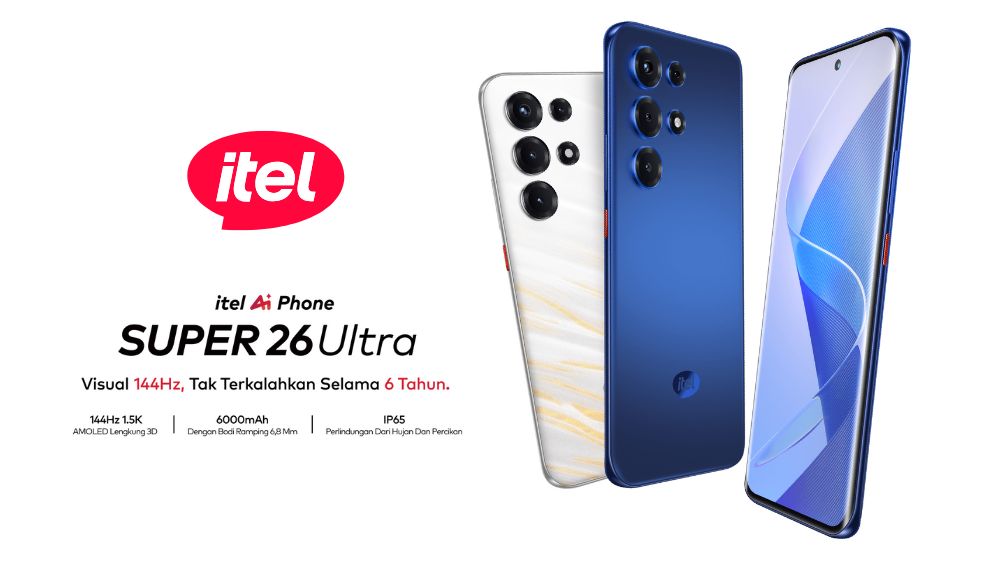 itel Super 26 Ultra Resmi di Indonesia: Layar AMOLED Lengkung 144Hz, Baterai 6000mAh, Harga Cuma Rp2 Jutaan!