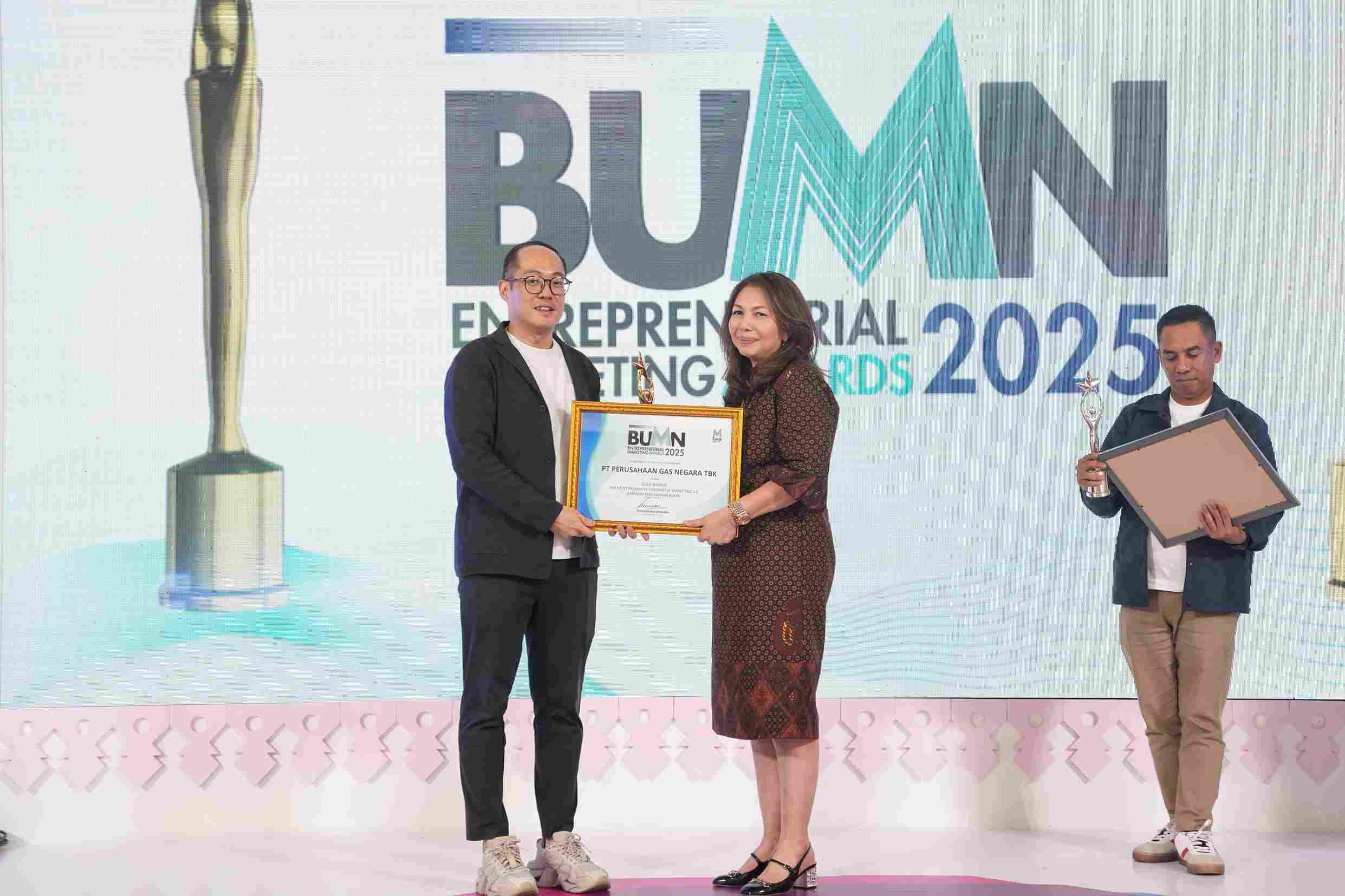 Strategi Pemasaran Tangguh di Era Digital, PGN Sabet Penghargaan BUMN Entrepreneurial Marketing Awards 2025