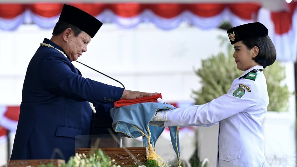 Presiden Prabowo Pimpin Upacara HUT ke-81 RI di Istana Merdeka