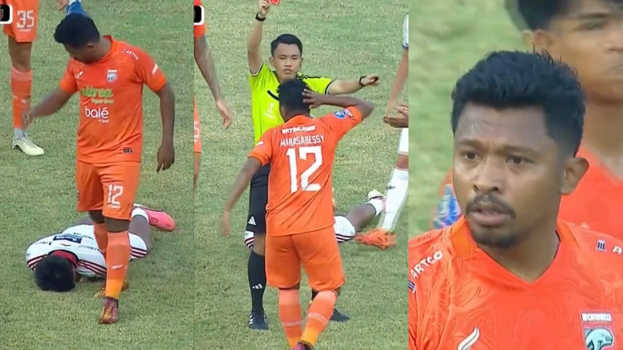 Laga Borneo FC vs Bali United Banjir Kartu Merah, Rifad Marasabessy dan Rahmat Arjuna Terlibat Baku Hantam