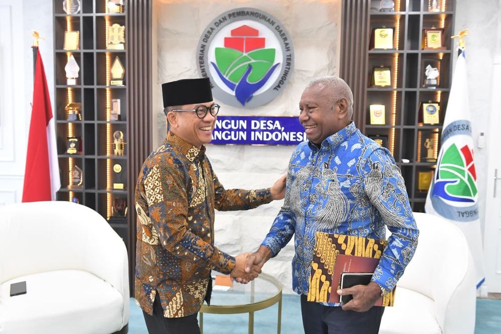 Mendes PDT Terima Gubernur Papua Barat, Bahas Penguatan Ekonomi Desa