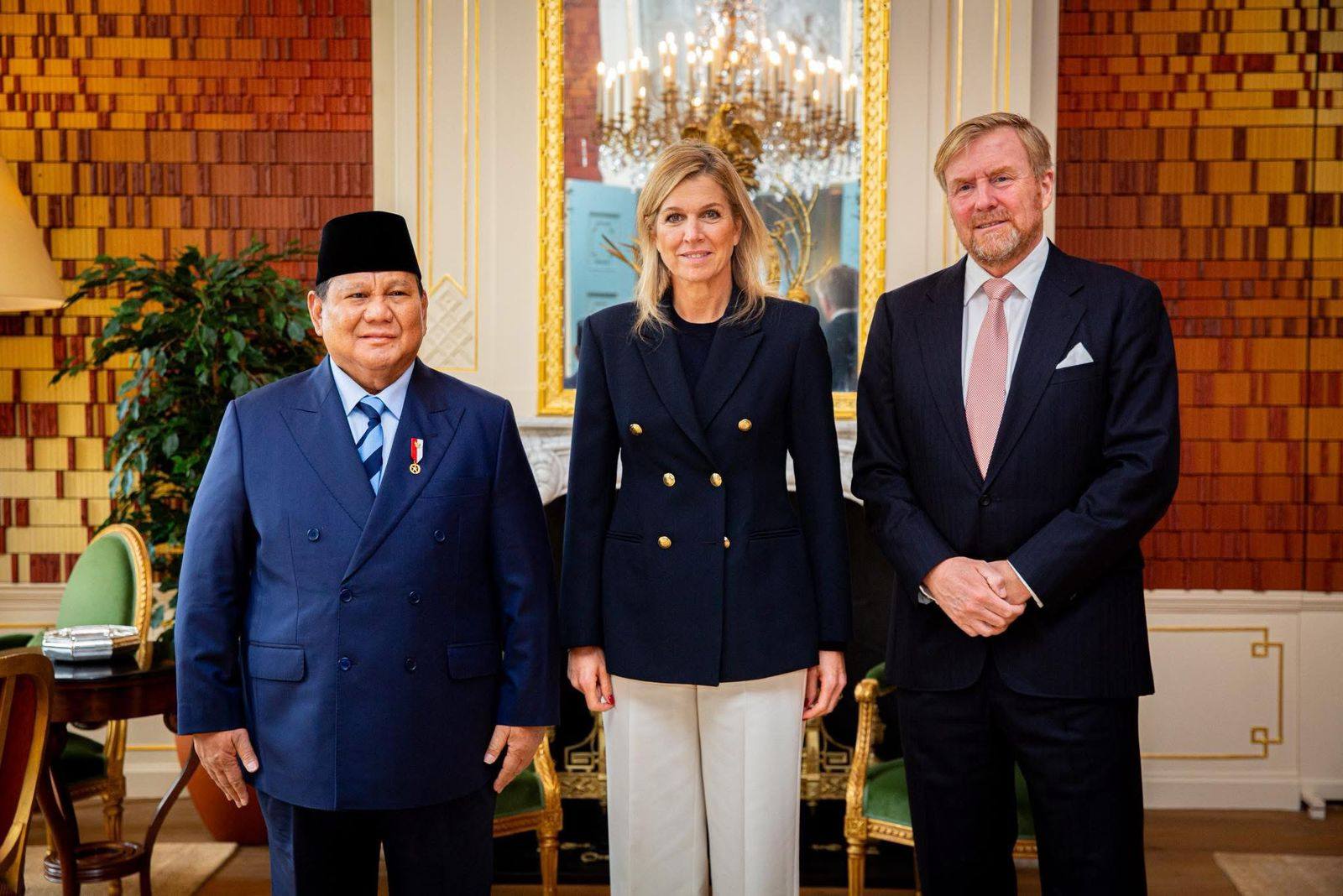 Lawatan ke Belanda, Prabowo Disambut Hangat Raja Willem-Alexander dan Ratu Maxima