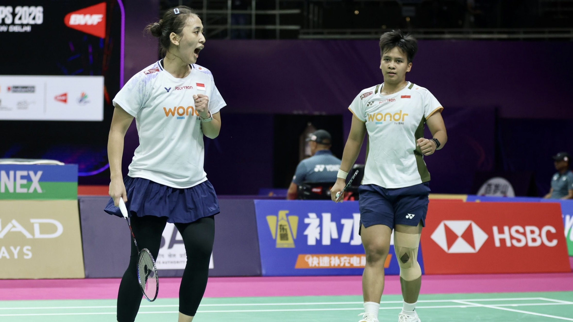 Dua Ganda Putri Indonesia Tembus Perempat Final Kejuaraan Dunia BWF 2026