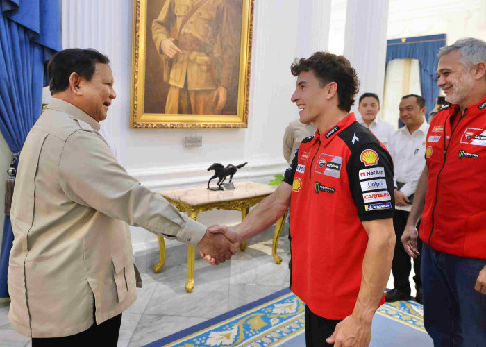 Prabowo Sambut Marc Marquez di Istana, Dorong Sport Tourism dan Regenerasi Pebalap Indonesia