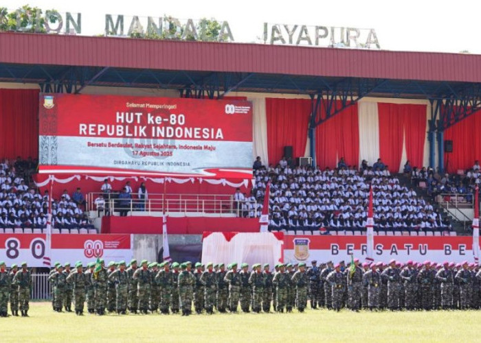 Tokoh Papua Ikut Warnai Upacara HUT ke-80 RI di Stadion Mandala Jayapura