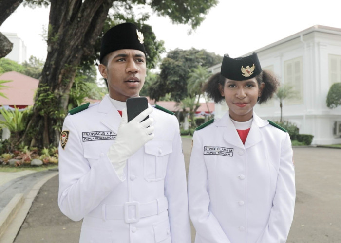 Dua Pelajar Papua Bangga Jadi Paskibraka HUT ke-80 RI di Istana Merdeka