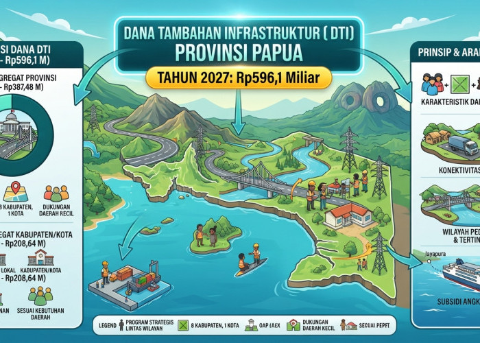 Dana Tambahan Infrastruktur Papua 2027 Capai Rp596,1 Miliar
