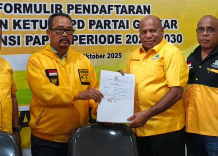 Gubernur Papua Mathius Fakhiri Calon Tunggal Ketua DPD Partai Golkar Papua
