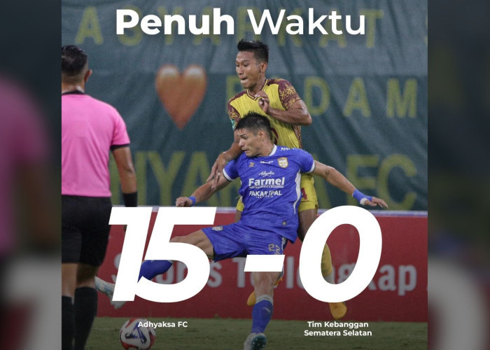 Skor Mencolok di Liga 2, Sriwijaya FC Dipermalukan Adhyaksa FC 15 Gol Tanpa Balas