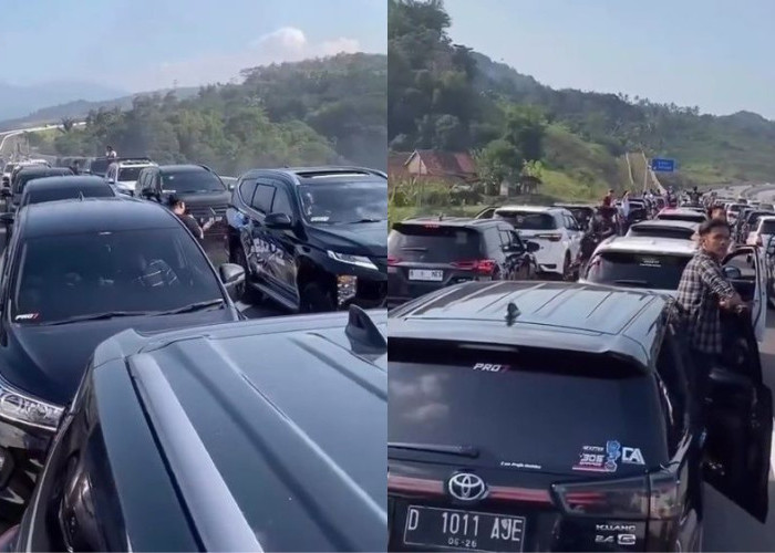 Viral! Rombongan Mobil Diesel Hentikan Kendaraan di Jalur Tol, Tutup Tiga Lajur Sekaligus