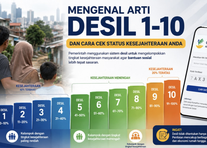 Cara Cek Desil Kesejahteraan di Cek Bansos, Ini Penjelasan Desil 1–10