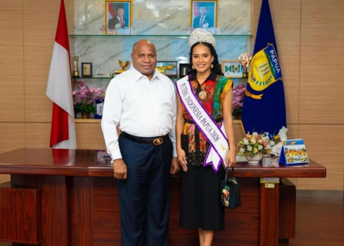 Glorya Nayoan Temui Gubernur Papua Jelang Puteri Indonesia 2026
