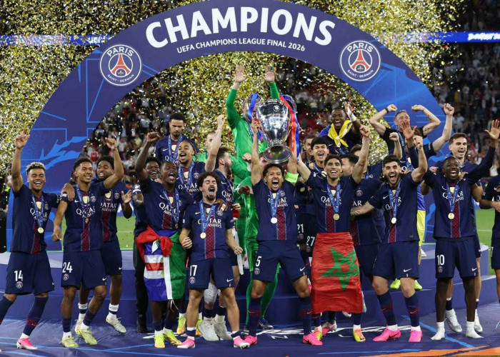 Back to Back! PSG Kembali Angkat Trofi Liga Champions Setelah Tundukkan Arsenal