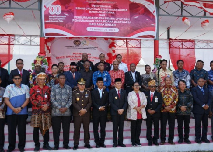 Remisi HUT ke-80 RI, 76 Narapidana di Papua Langsung Hirup Udara Bebas