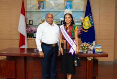 Glorya Nayoan Temui Gubernur Papua Jelang Puteri Indonesia 2026