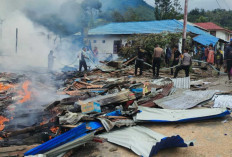 Api Melalap 100 Bangunan di Tolikara, Kerugian Capai Rp22 Miliar